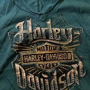 Harley Davidson Annapolis Md T-Shirt Size Large L Bling Motorcycles 34-bb17